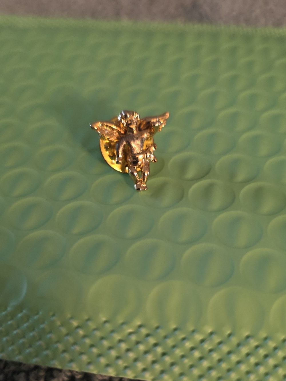 Gold Cherub Pin  - Elegant Women's Jewelry